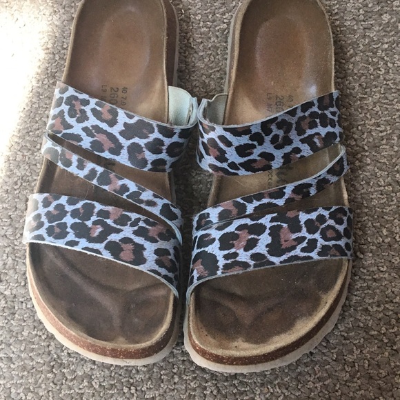 birkenstock leopard shoes